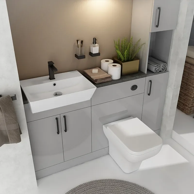 Oliver Black 1500 Fitted Furniture with Tall Boy