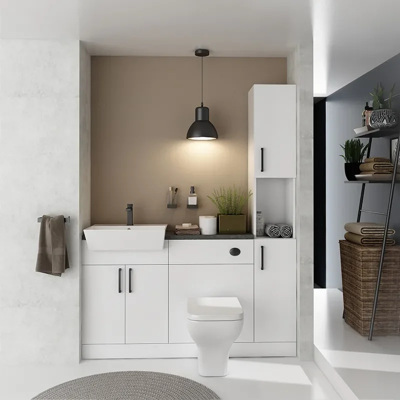 Oliver Black 1500 Fitted Furniture with Tall Boy