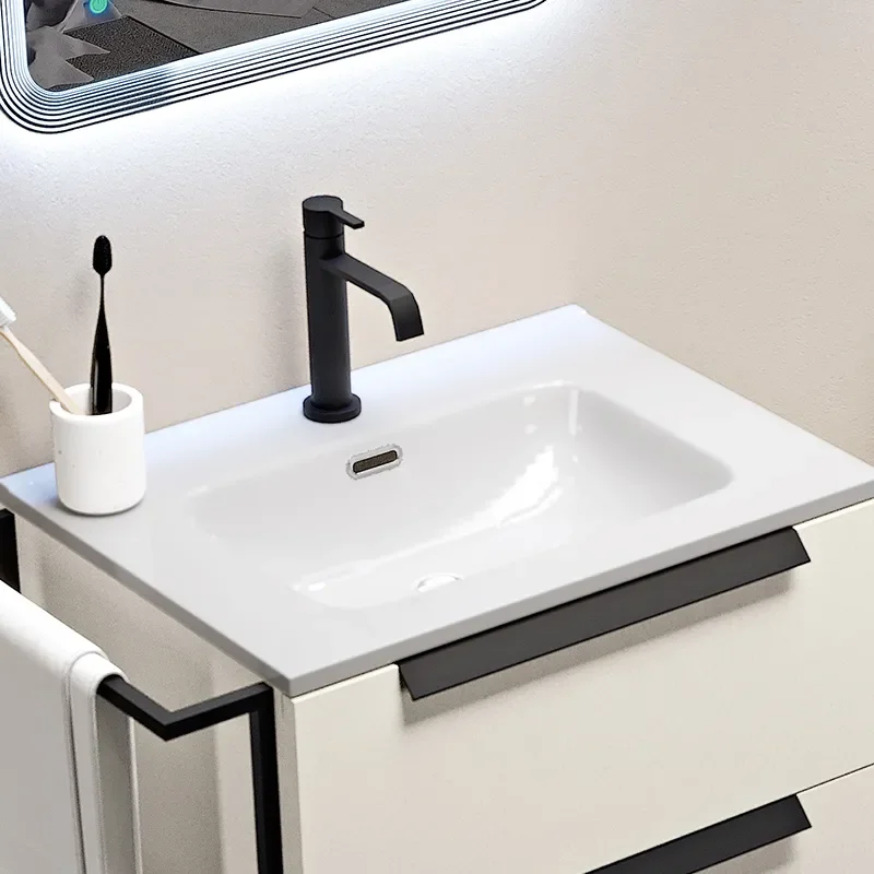 baden haus urban 600 brushed white vanity unit
