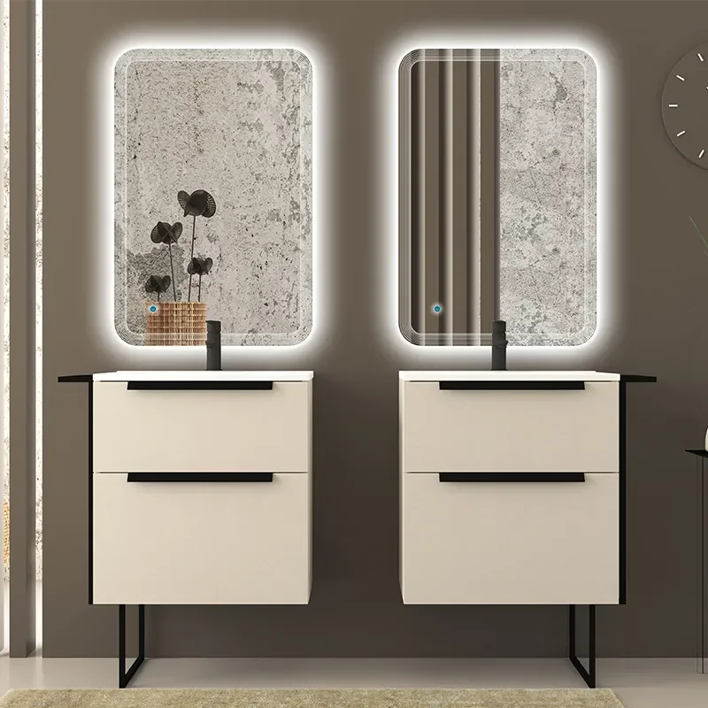 baden haus urban 600 brushed white vanity unit