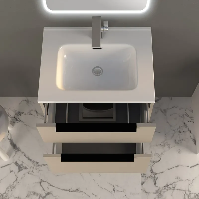 baden haus urban 600 brushed white vanity unit
