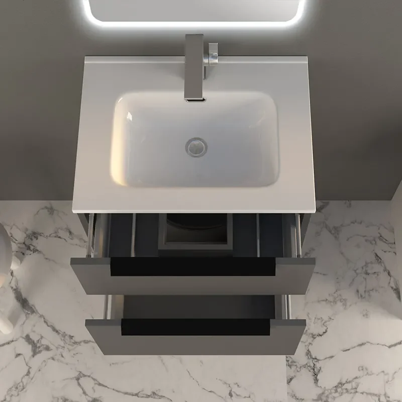 baden haus urban 600 matt grey vanity unit