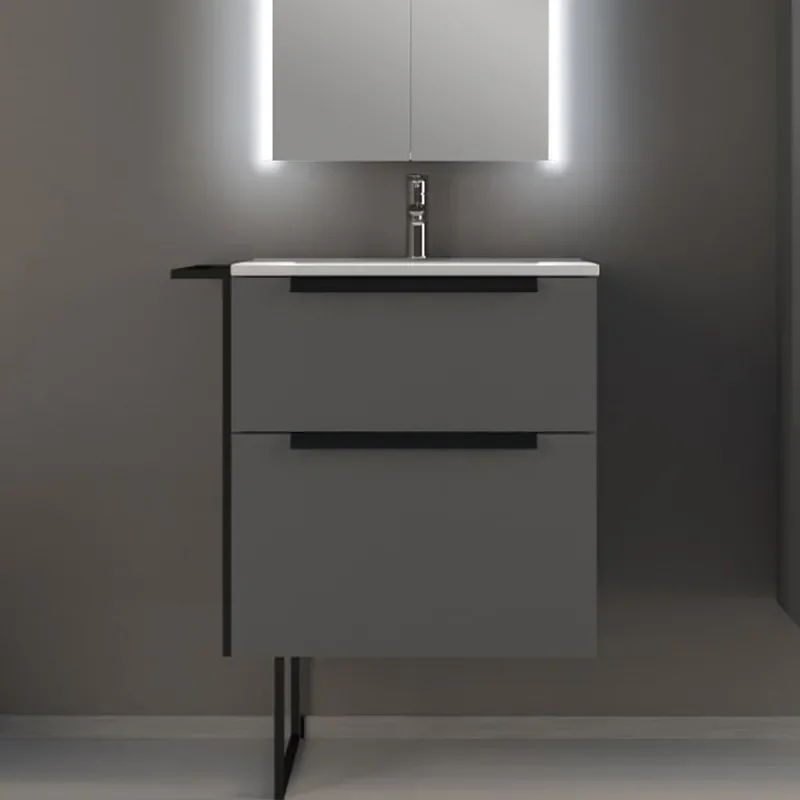 baden haus urban 600 matt grey vanity unit