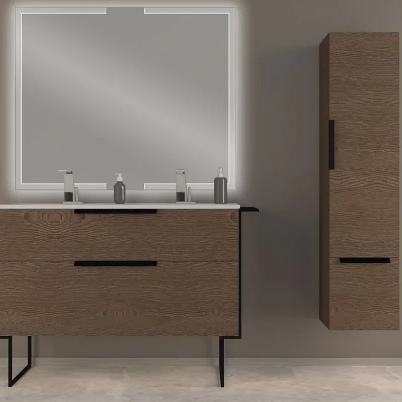 baden haus urban 1200 dark ash vanity unit