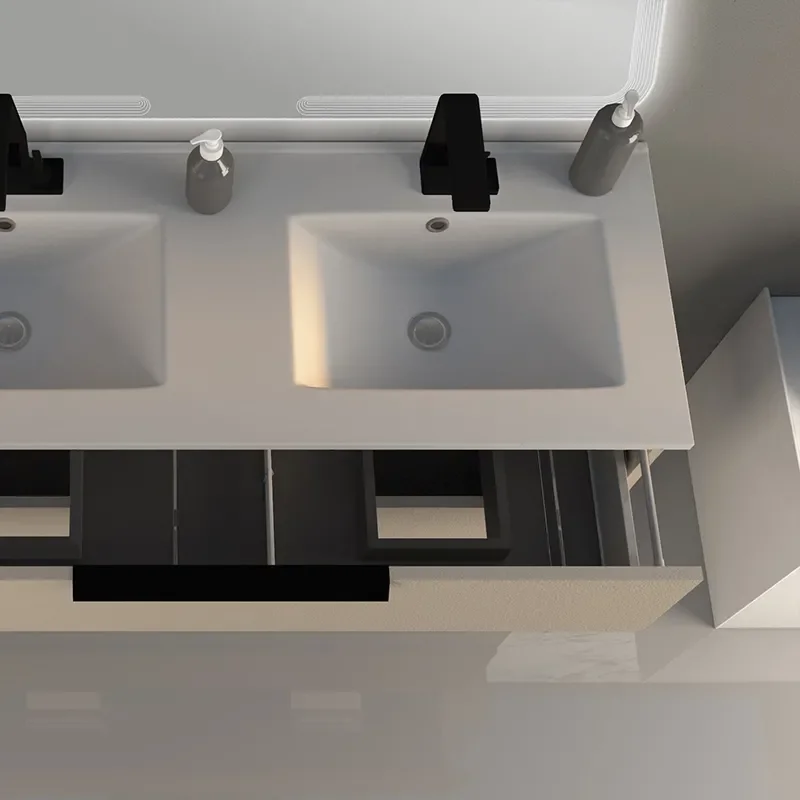 baden haus urban 1200 brushed white vanity unit