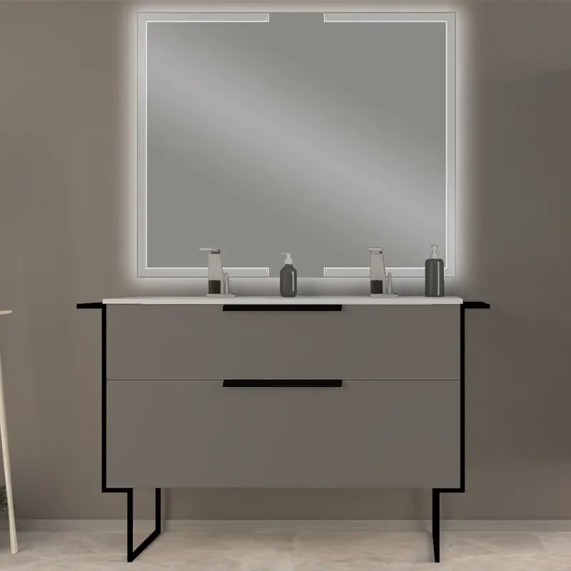 baden haus urban 1200 matt grey vanity unit