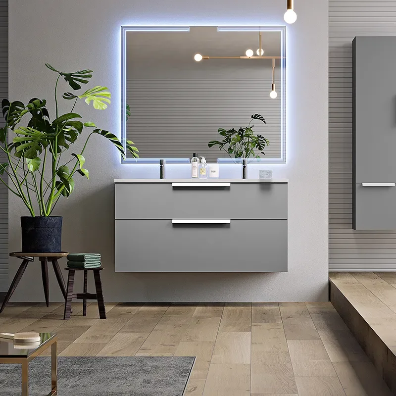 baden haus urban 1200 matt grey vanity unit