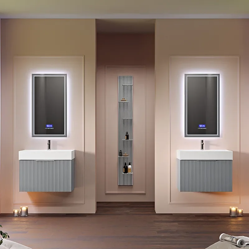 baden haus premium 700 grey cloud vanity unit plisse