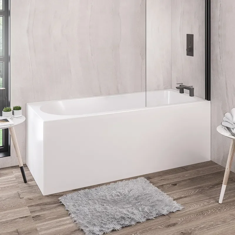 Biscay Right Hand Shower Bath 1700, 1800 with optional Beauforte Reinforcement