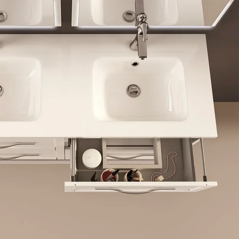 baden haus tiffany 1200 matt white vanity unit