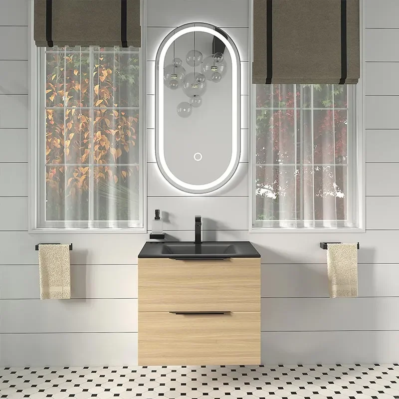 alani black offset shower suite 600 vanity unit