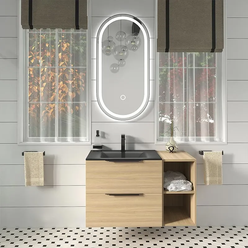 alani black offset shower suite 900 vanity unit