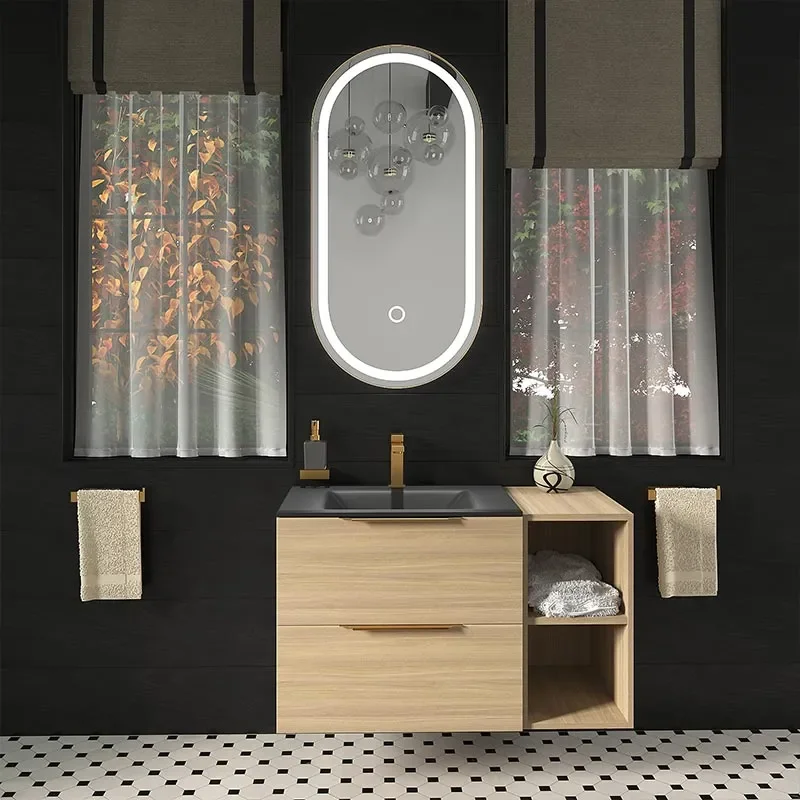 alani gold offset shower suite 900 black basin unit