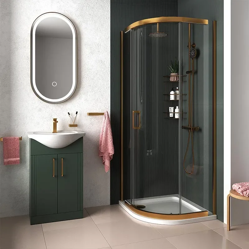 Celeste Green 550 Gold Shower Suite