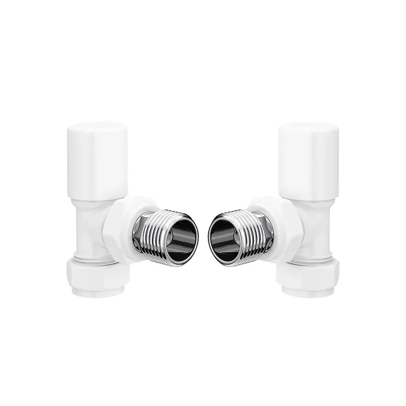 pattern radiator valve - anged - white