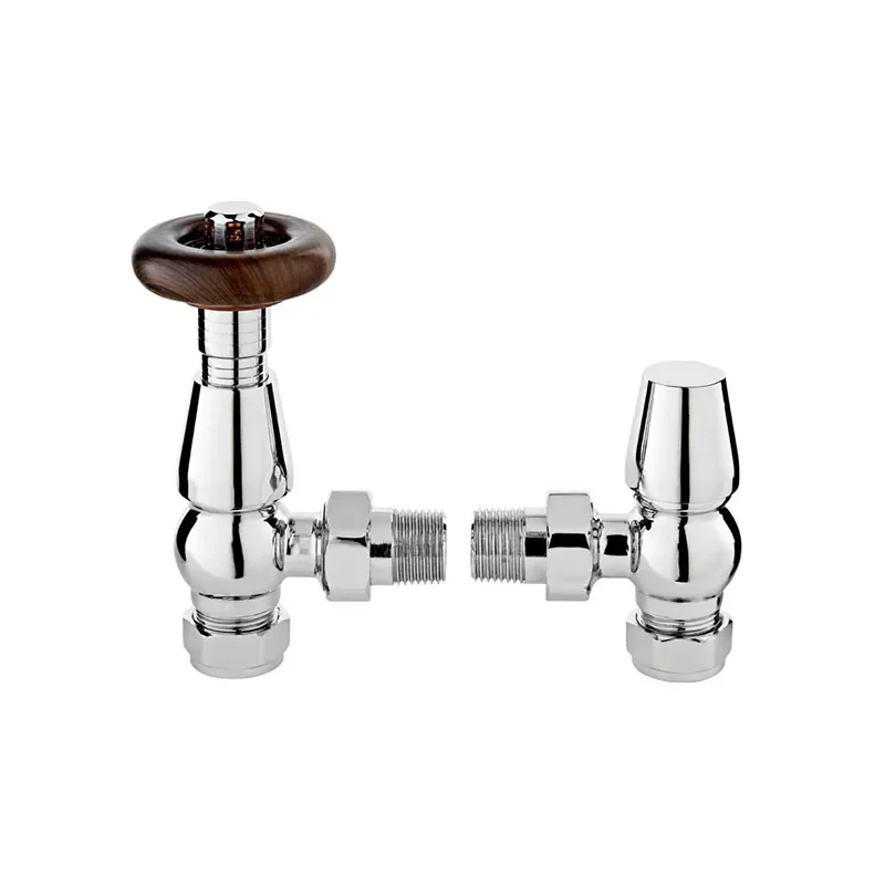 chelsea angled thermostatic radiator valve in chrome