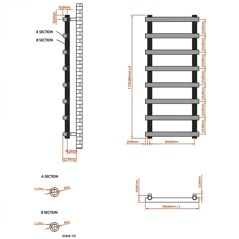 Product Image for Jerrah Chrome Designer Towel Radiator