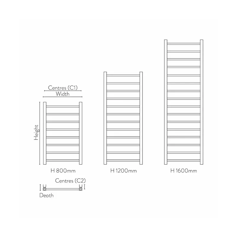 kadin chrome designer towel radiator