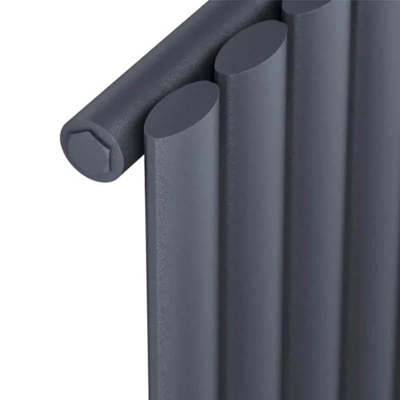 miralay vertical single  anthracite designer radiator