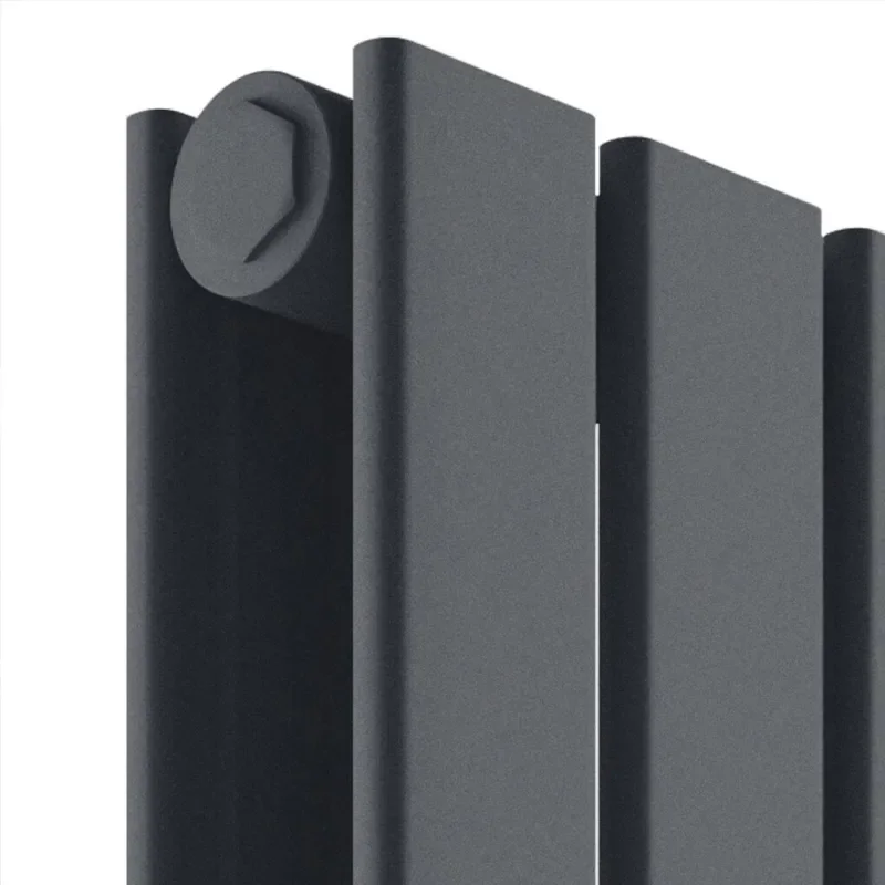 padish vertical double anthracite designer radiator
