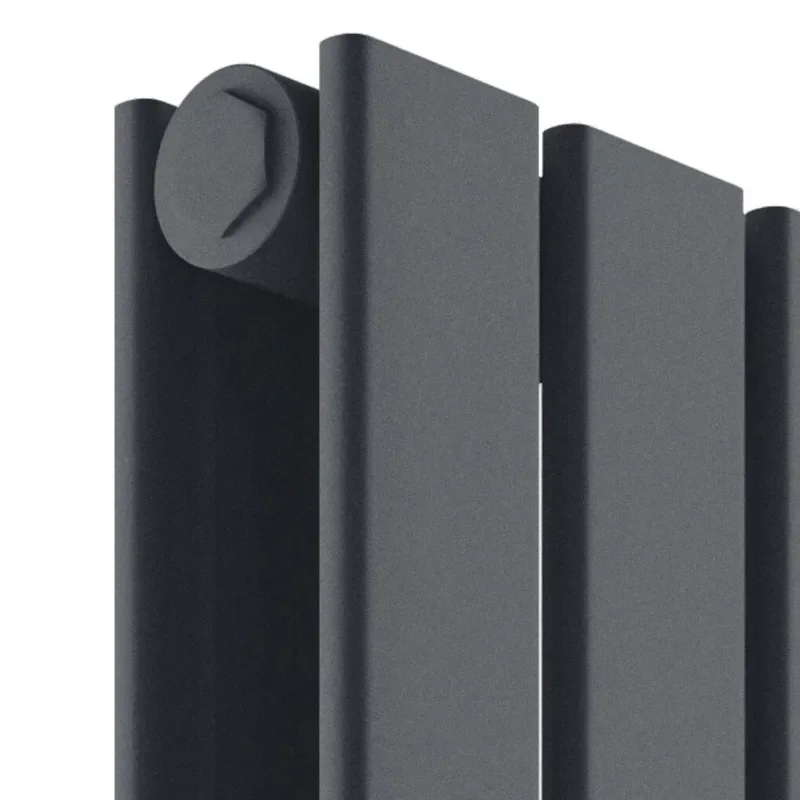 padish horizontal double anthracite designer radiator