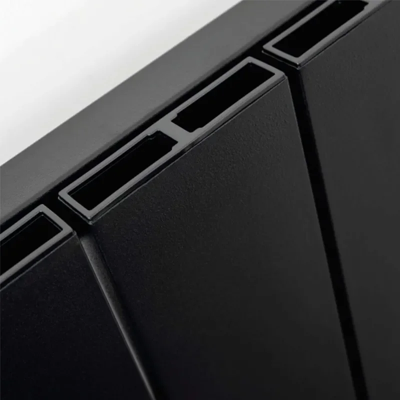 barkah black aluminium vertical radiator