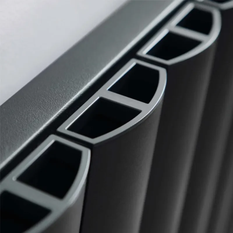 ahtar anthracite aluminium horizontal radiator