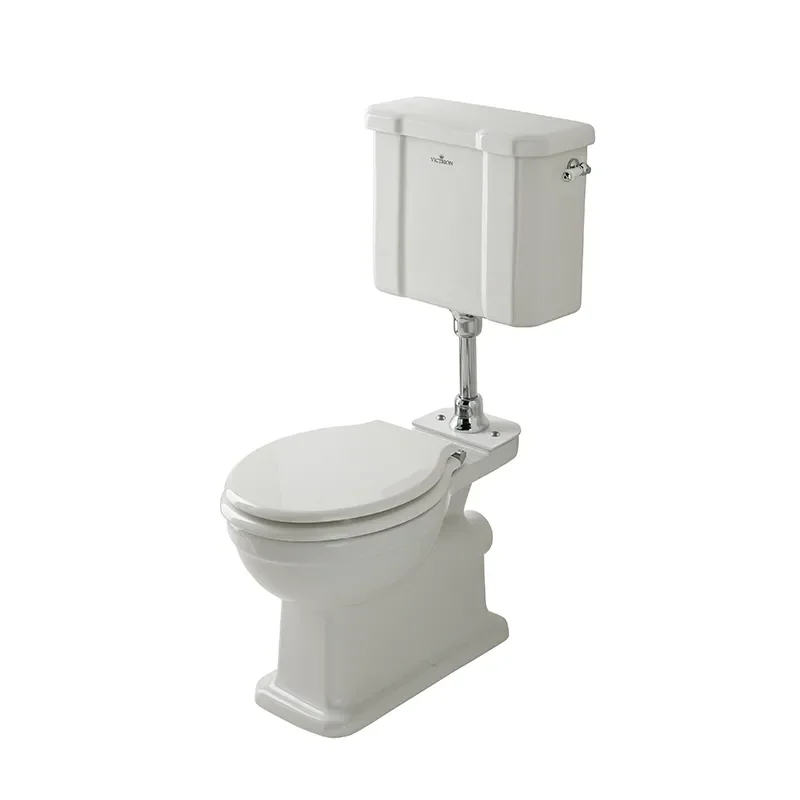 bayswater victrion low level traditional toilet with white seat