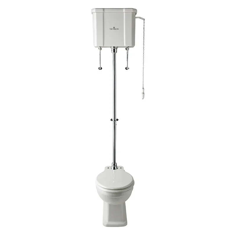 bayswater victrion high level traditional toilet with white seat