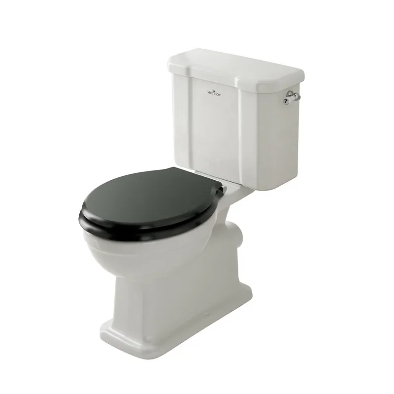 BC Designs victrion close coupled toilet with black seat