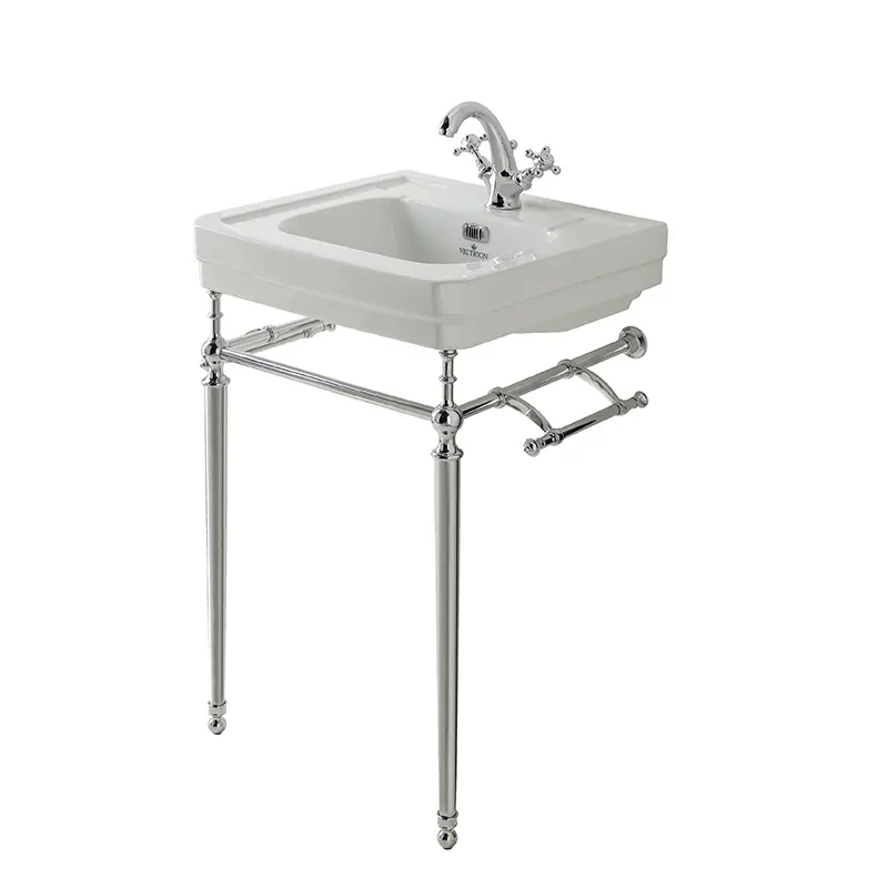bayswater victrion 640 basin with Ornate washstand and optional towel rail