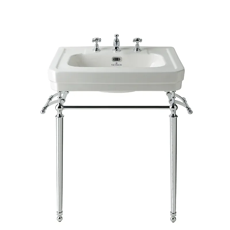 bayswater victrion 640 basin with Ornate washstand and optional towel rail