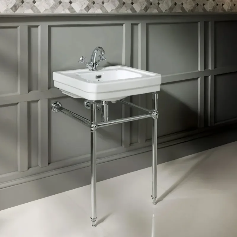 bayswater victrion traditional basin washstand with optional towel rail