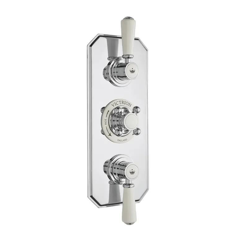 BC Designs victrion chrome concealed shower valve two outlets