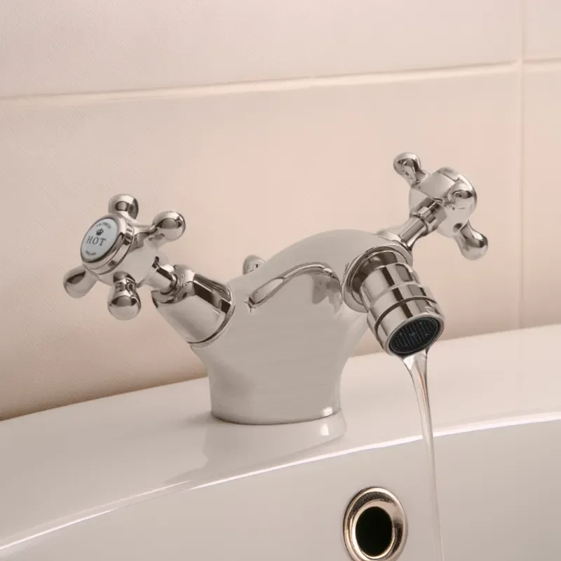 bayswater victrion nickel crosshead mono bidet mixer tap