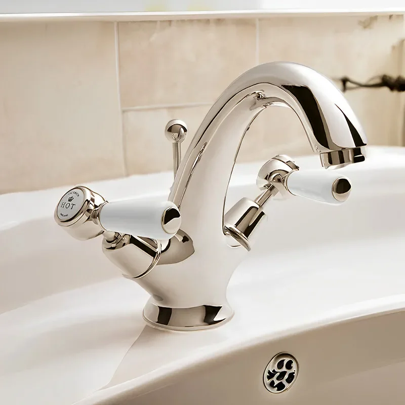 BC Designs victrion nickel lever mono basin mixer tap