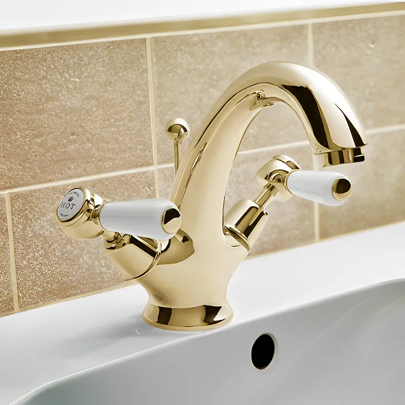 BC Designs victrion gold lever mono basin mixer tap