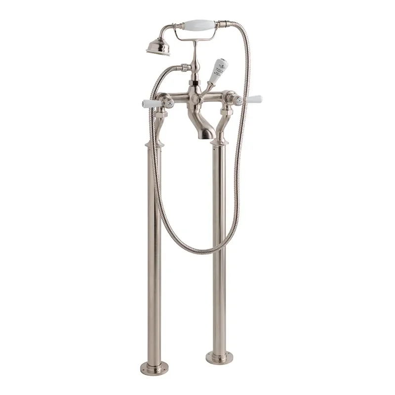 BC Designs victrion brushed nickel lever deck mounted bath shower mixer tap