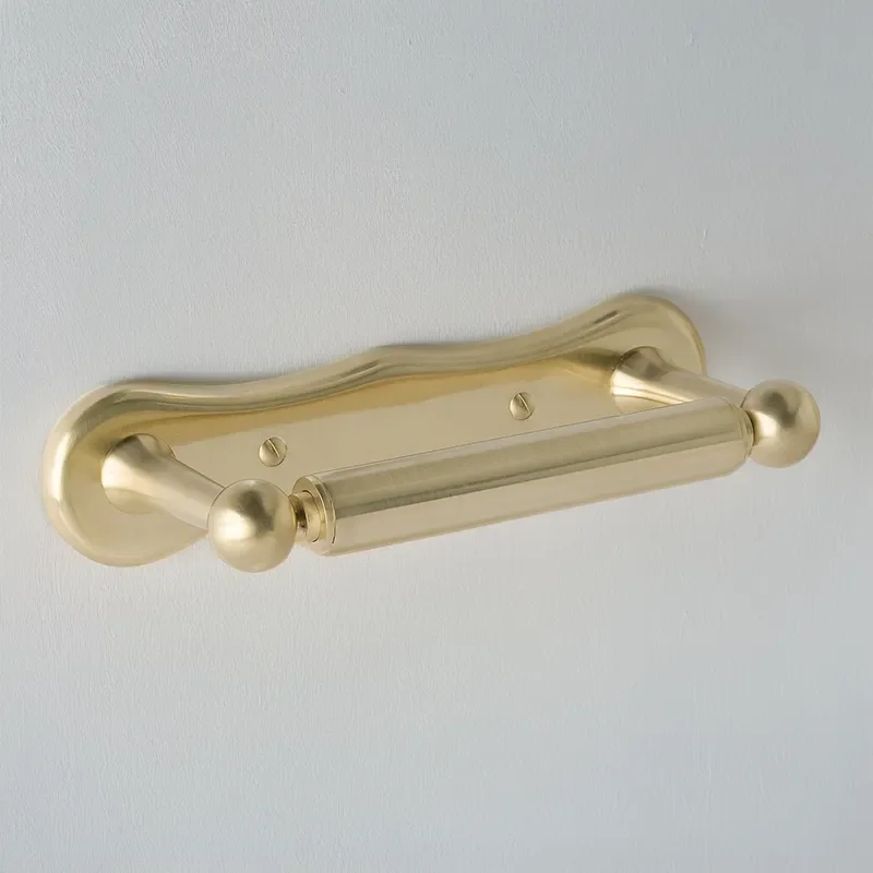 BC Designs victrion traditional brushed gold toilet roll holder