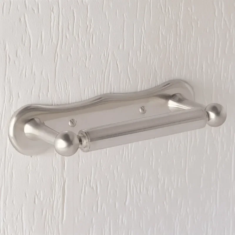 BC Designs victrion traditional brushed nickel toilet roll holder