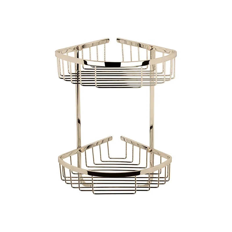 BC Designs victrion gold double corner shower basket