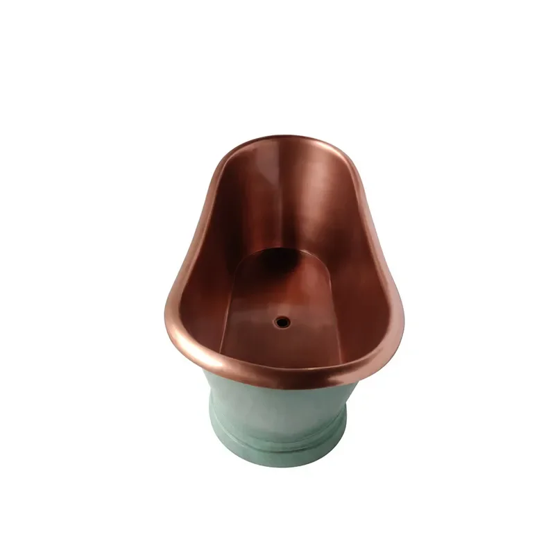 bc designs 1500 copper boat bath verdigris green
