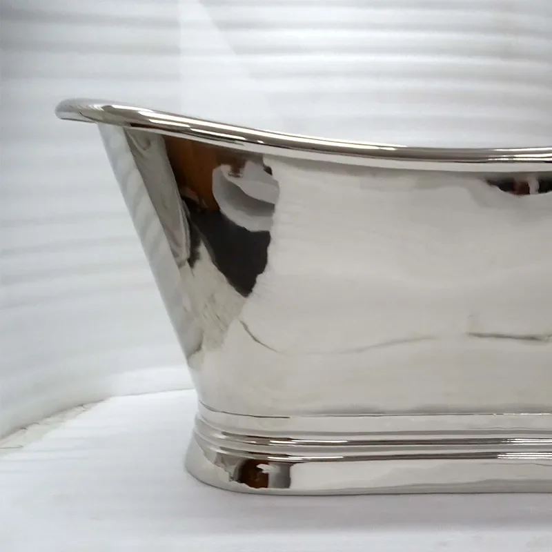 bc designs 1500 copper boat bath with inner nickel & outer nickel