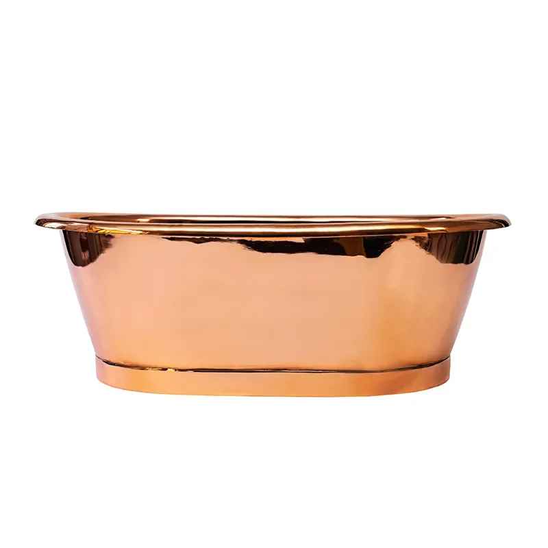 bc designs copper countertop basin 530mm with inner copper & outer copper