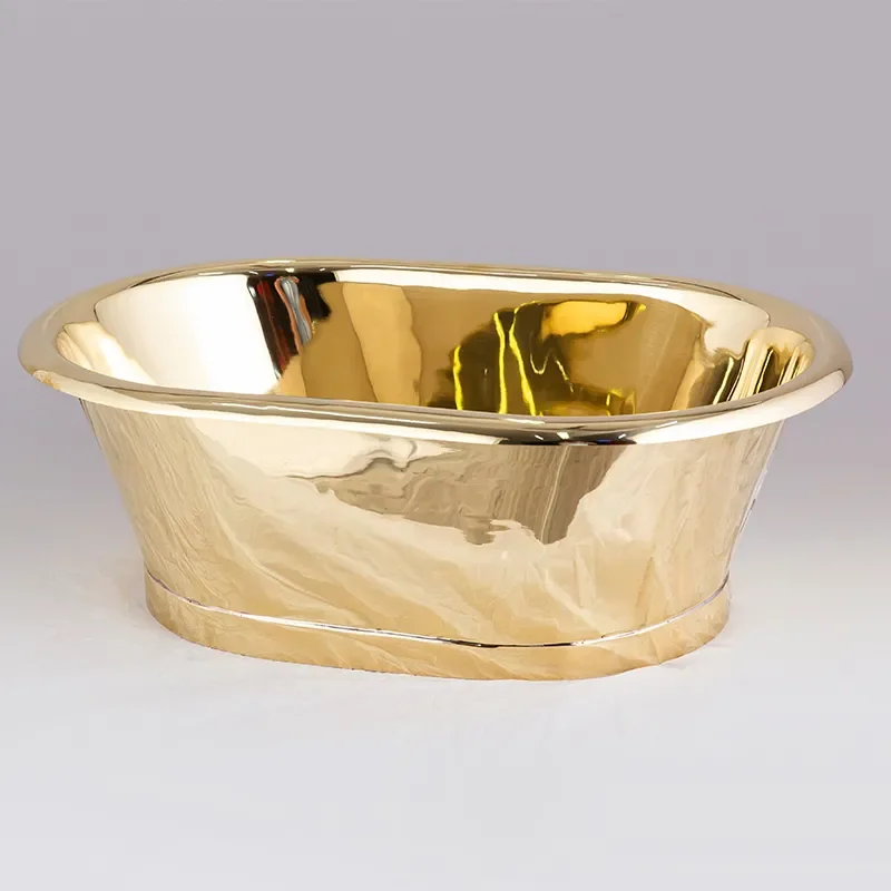 bc designs brass countertop basin 530mm with inner brass & outer brass