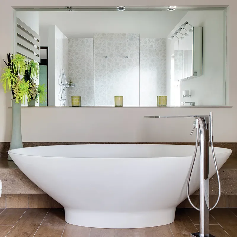 bc designs tasse 1800 white freestanding bath