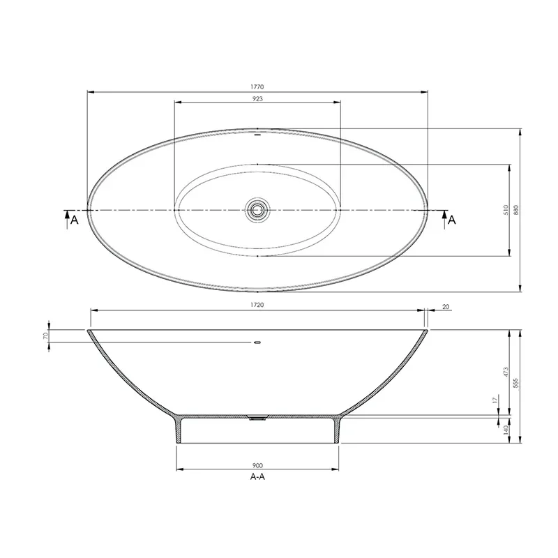 bc designs tasse 1800 white freestanding bath