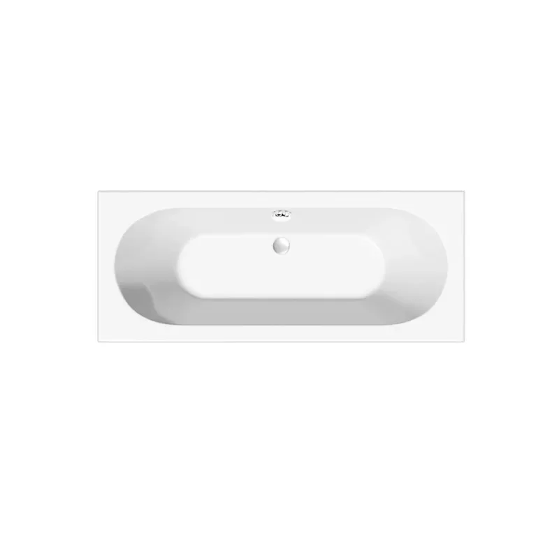 bc designs lambert 1700 white double-ended bath