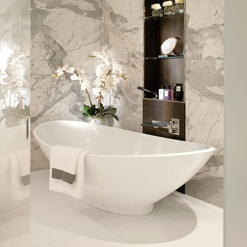 bc designs kurv marble freestanding bath 1890 x 900mm 