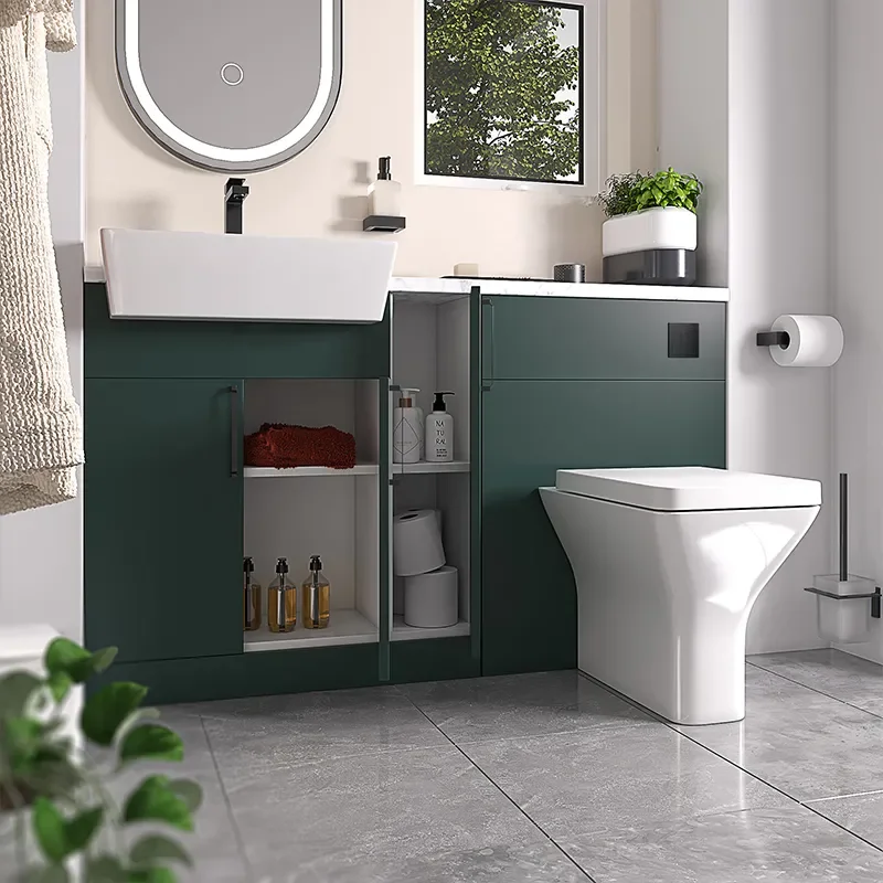 oliver 1400 green fitted furniture black